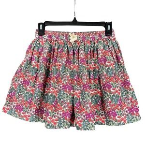 Osh‎ Kosh B-gosh Girls Peasant Hippie Skirt Youth Kids 10 Flowers Cotton Short